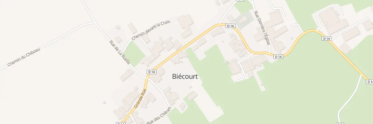 Plan du 350 Grande Rue à Biécourt