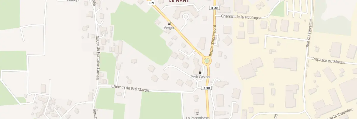 Plan du 220 Che du Verger à Saint-Baldoph