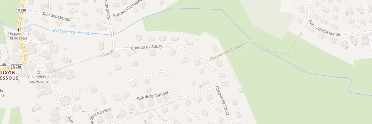 Plan du 21 Che de Saucy aux Auxons