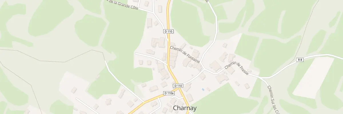 Plan du Village à Charnay