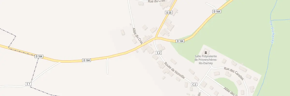 Plan du 20 Rte de Nonville à Provenchères-lès-Darney