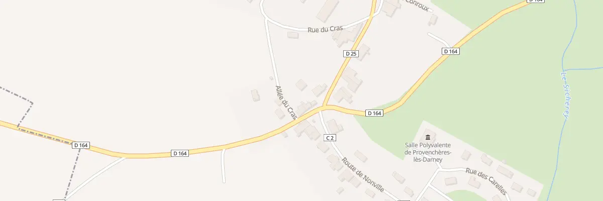 Plan du 5042 Rte de Contrexéville à Provenchères-lès-Darney