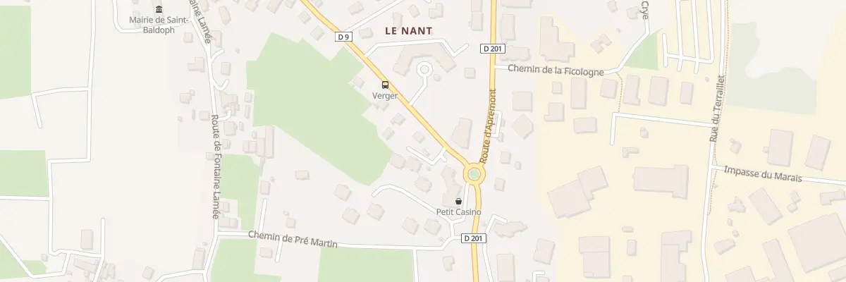 Plan du 218 Che du Verger à Saint-Baldoph