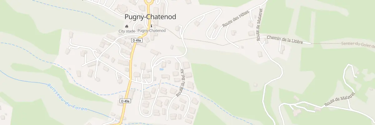 Plan du 30 Rte du Bel Air à Pugny-Chatenod