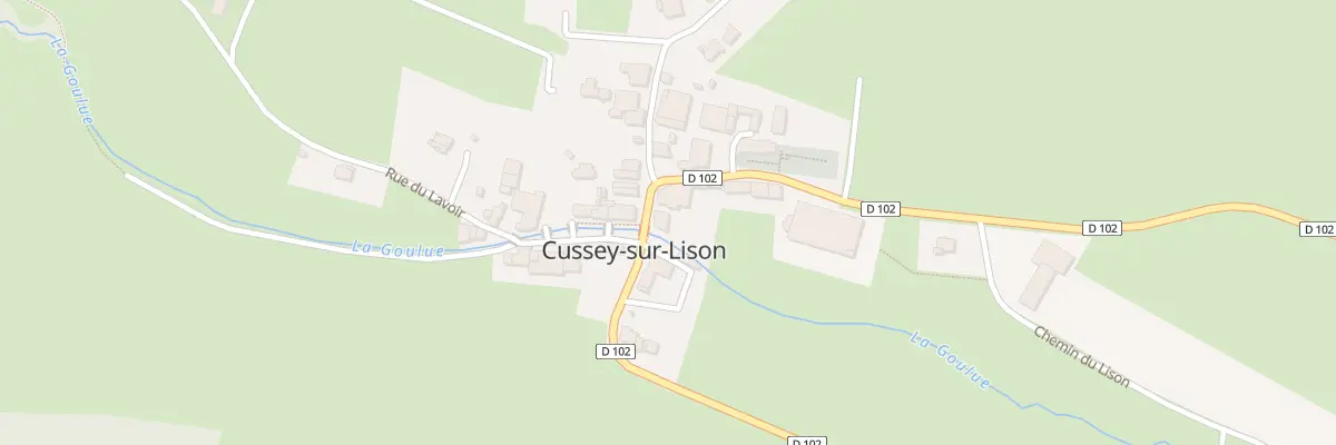 Plan du 5B Rue Grande Rue à Cussey-sur-Lison