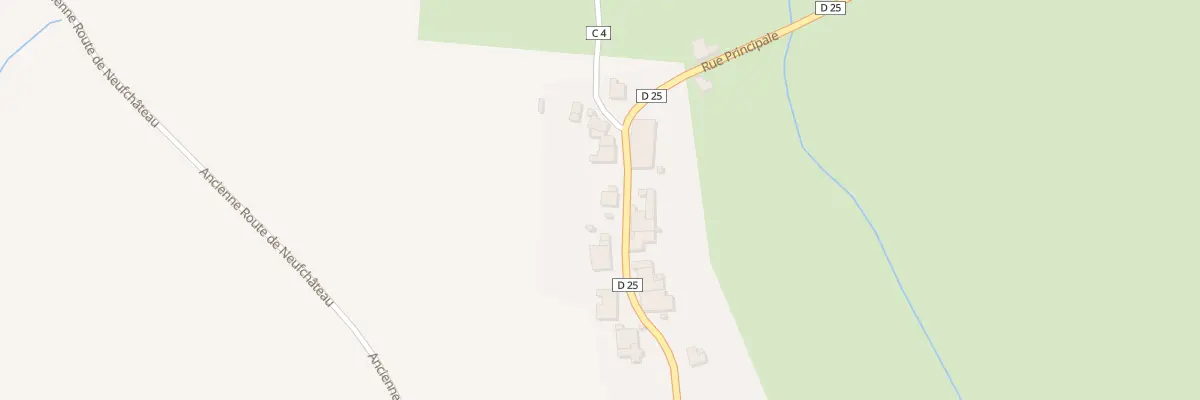 Plan du 641 Rue Principale à Provenchères-lès-Darney