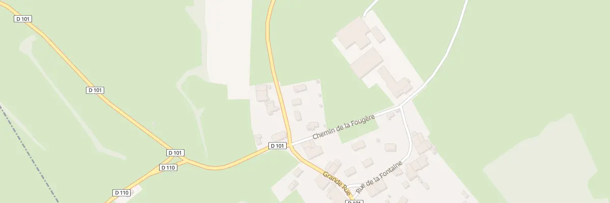 Plan de Champ Goutran à Courcelles
