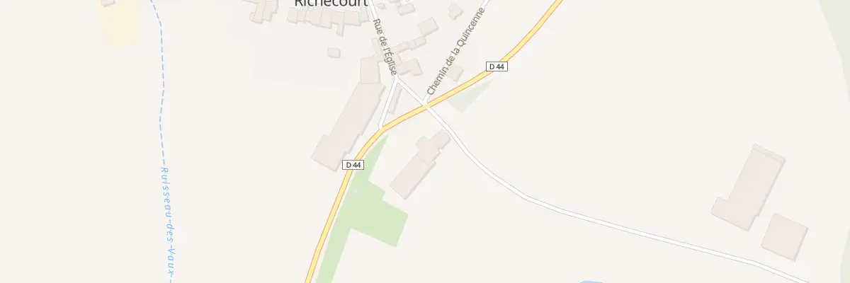 Plan du 2 Che du Pre Voilleron à Aisey-et-Richecourt