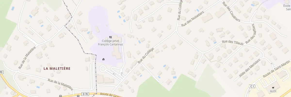 Plan du 54 Rue du College à Pirey