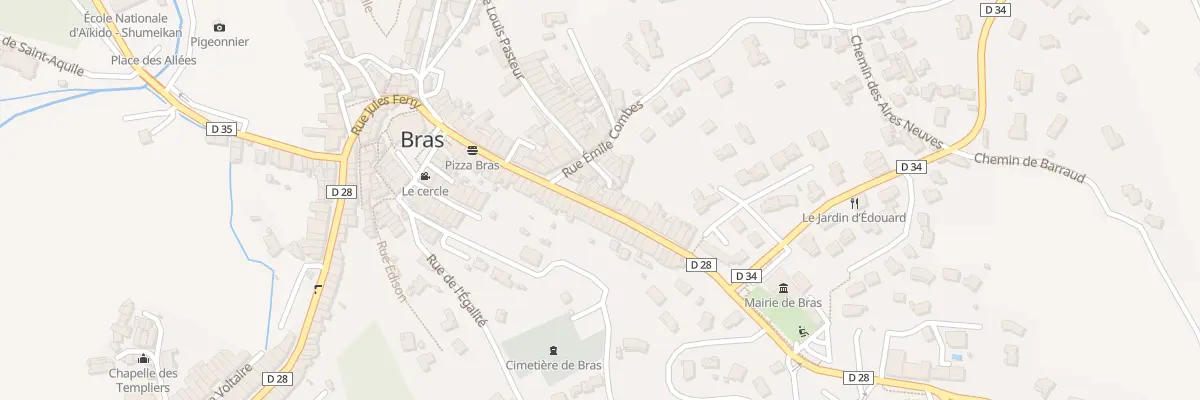 Plan du 5283 Rue Jean Jaures à Bras