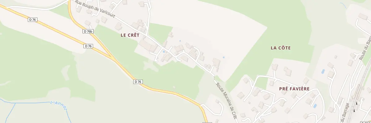 Plan du 350 Rue Rouph de Varicourt à Pougny