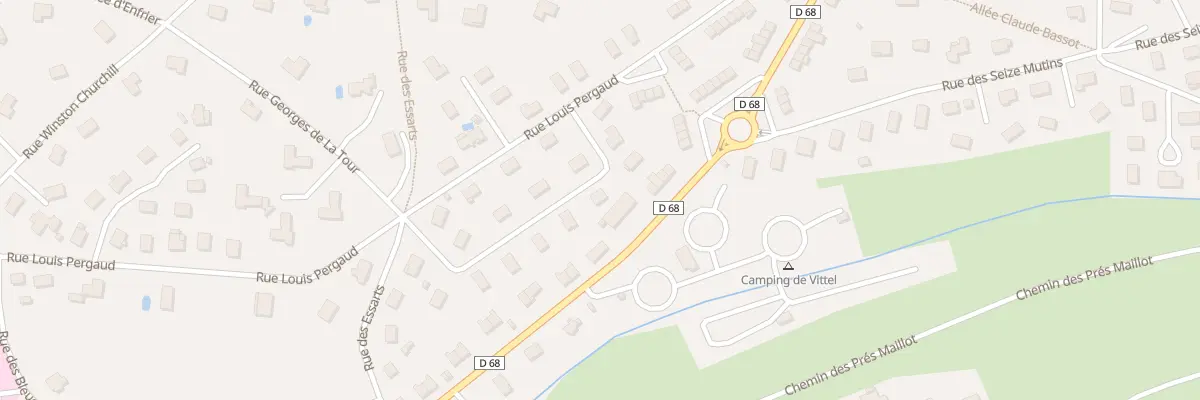 Plan du 174 Rue Ernest Perrochon à Vittel