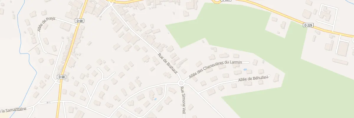Plan du 231 Rue de Brahaut à Vittel
