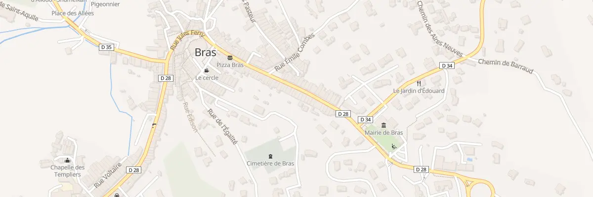 Plan du 5305 Rue Jean Jaures à Bras