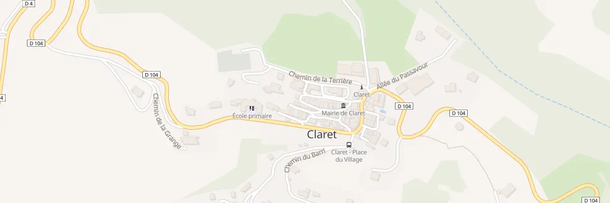 Plan du 9 Rue Gabrielle à Claret