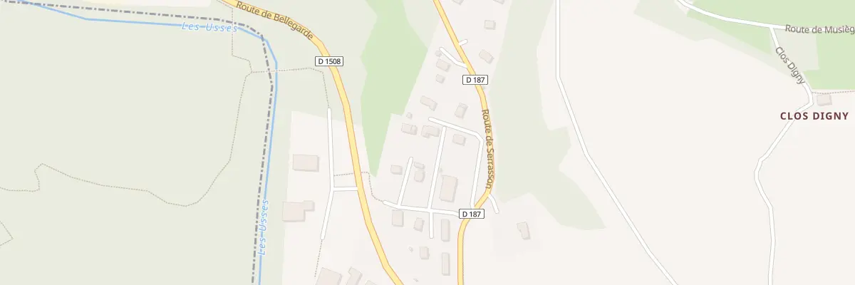 Plan du 48 Che de Bionnaz à Musièges