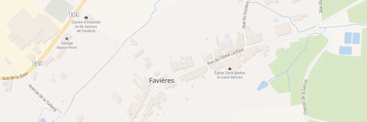 Plan du 34 Rue de l’Abbé Lenfant à Favières