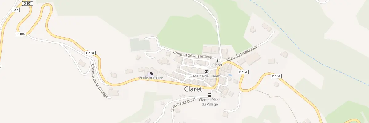 Plan du 5056 Le Village à Claret