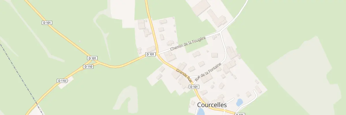 Plan du 1 Gr Grande Rue à Courcelles