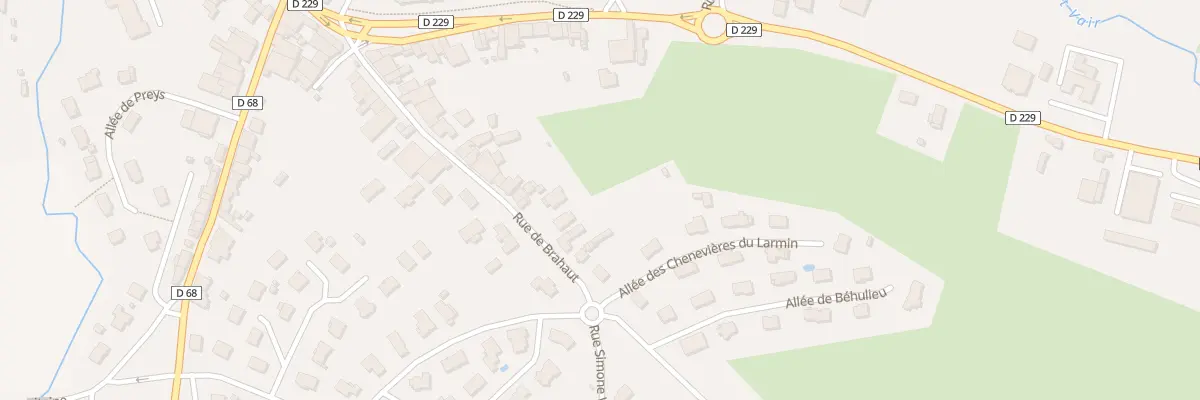 Plan du 211 Rue de Brahaut à Vittel