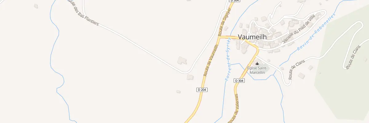 Plan du 258 Rte des Bas Plantiers à Vaumeilh