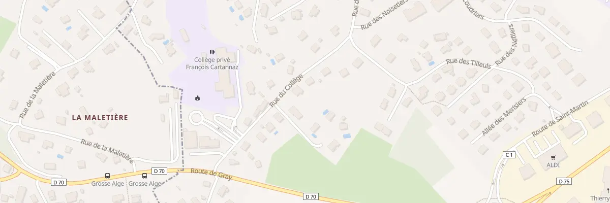 Plan du 49 Rue du College à Pirey