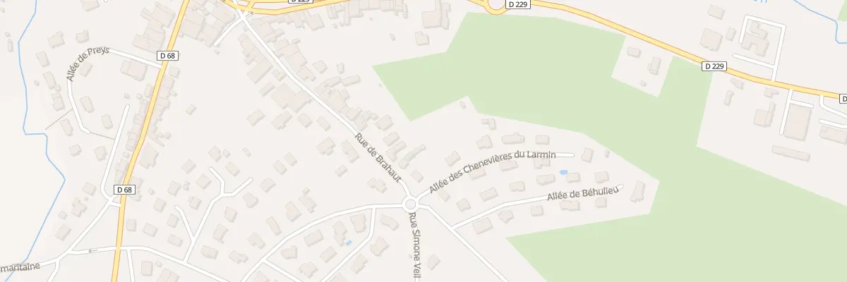 Plan du 229 Rue de Brahaut à Vittel