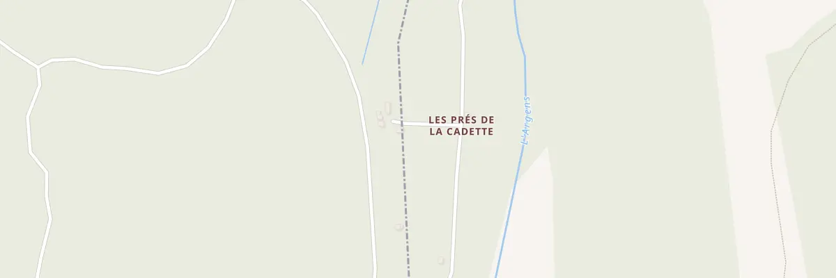 Plan du 5421 Les Pres de la Cadette à Bras