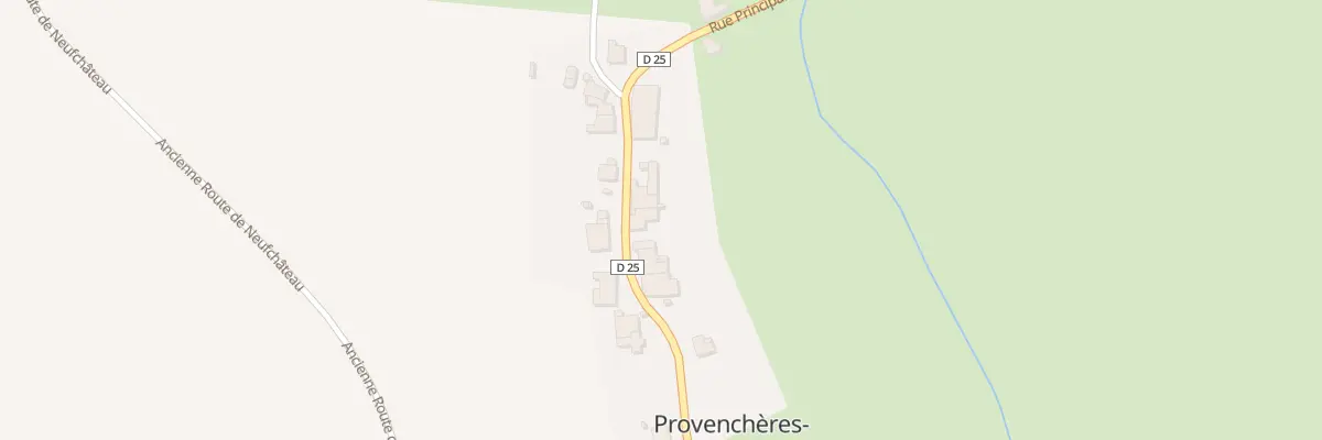 Plan du 600 Rue Principale à Provenchères-lès-Darney
