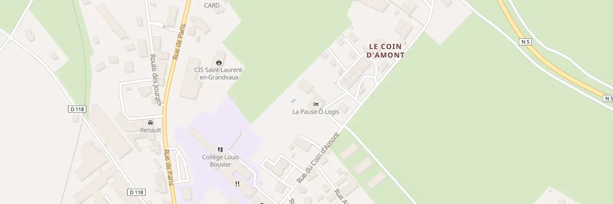 Plan du 25 Rue du Coin d’Amont à Saint-Laurent-en-Grandvaux
