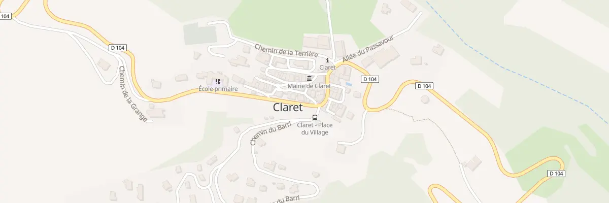 Plan du 1 Rue du Lavoir à Claret