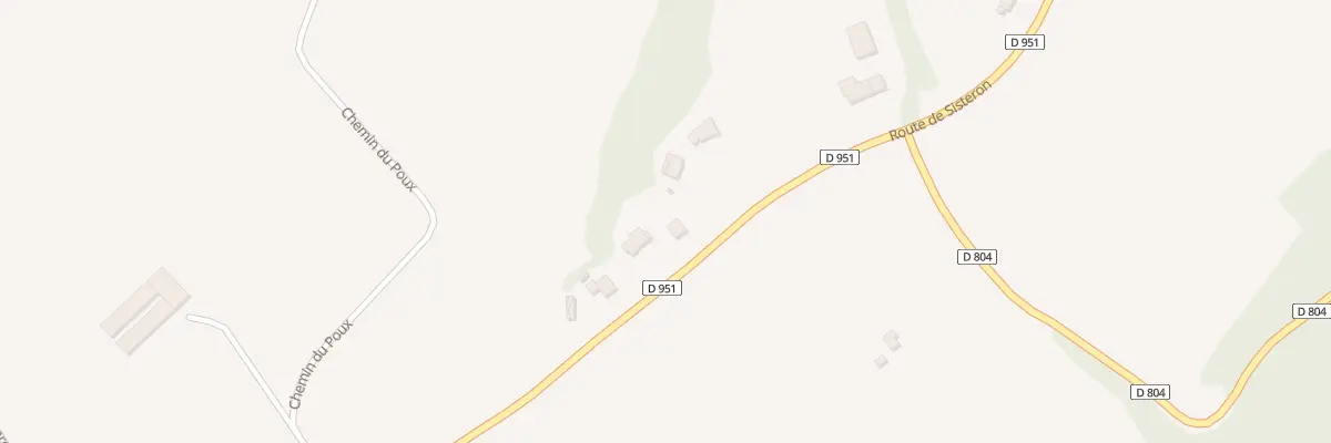 Plan du 5040C La Tuiliere à Sisteron
