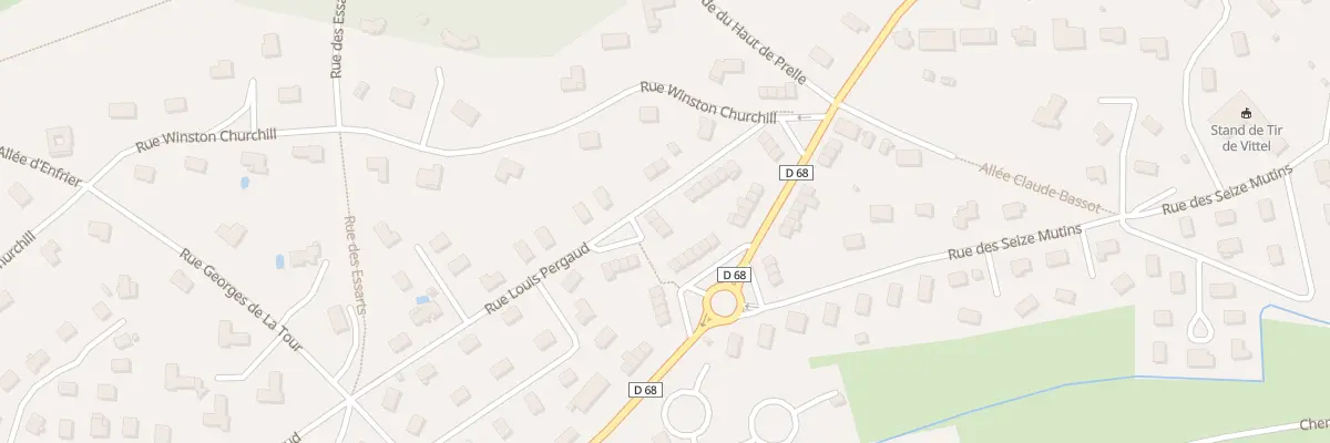 Plan du 584 Rue Louis Pergaud à Vittel