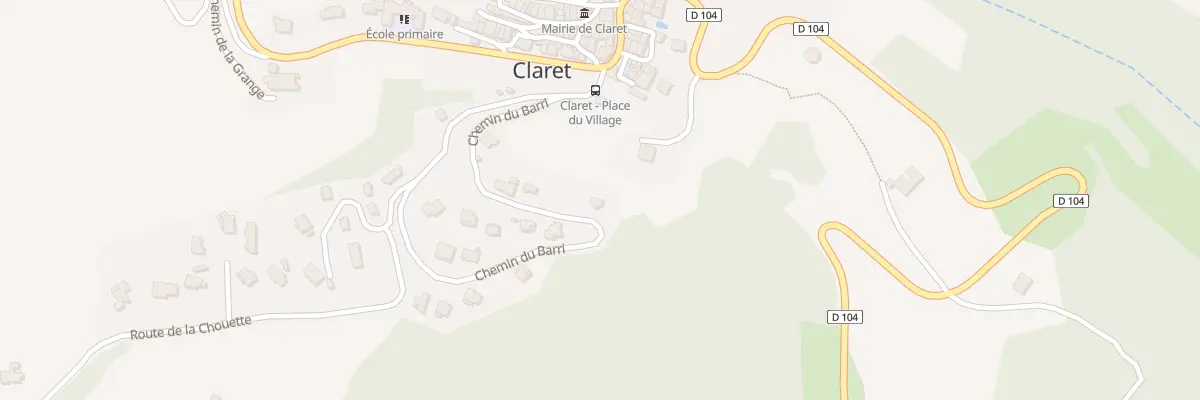 Plan du 3 Le Village à Claret