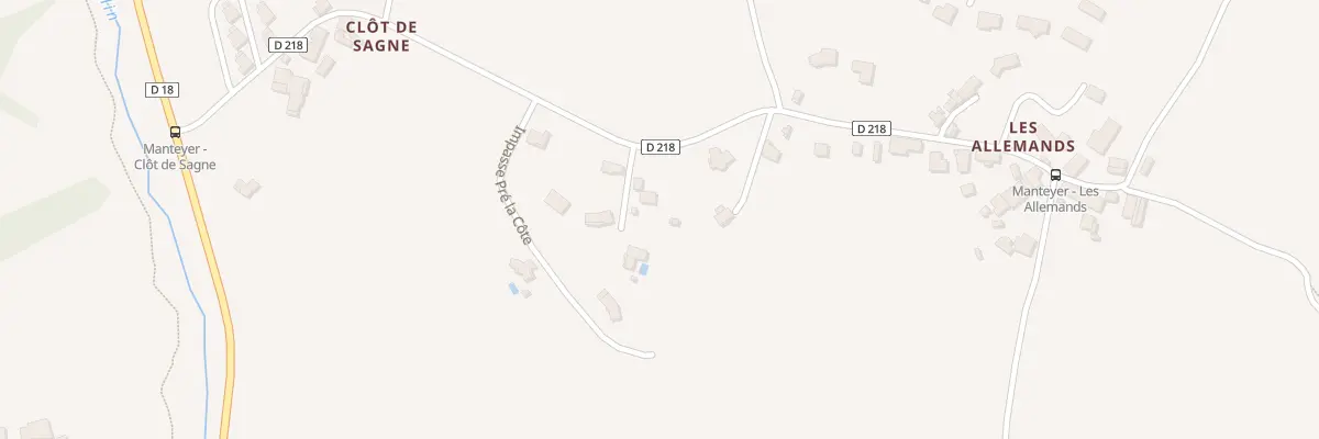 Plan du 5252 Le Clot de Saigne à Manteyer