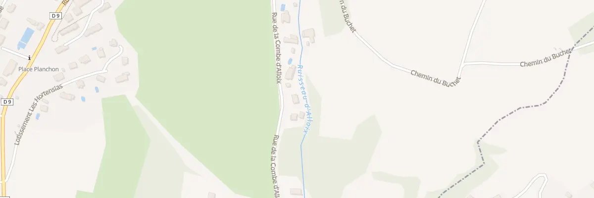 Plan du 343 Rue de la Combe d’Alloix à Saint-Vincent-de-Mercuze