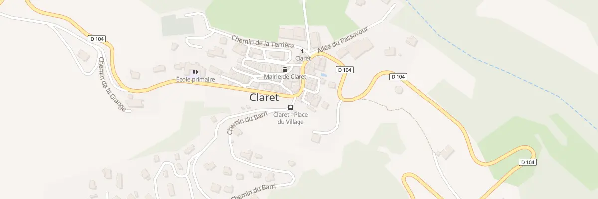 Plan du 5015 Le Village à Claret