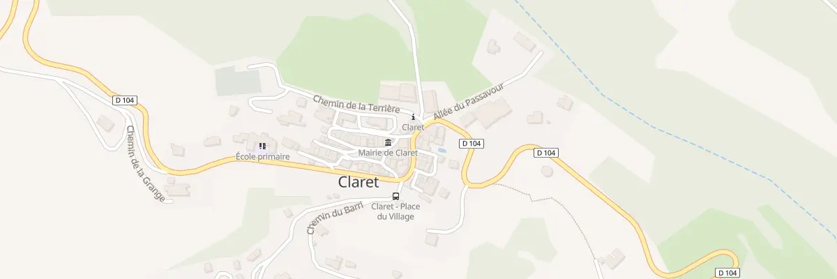 Plan du 7052 Rte de la Fontaine à Claret