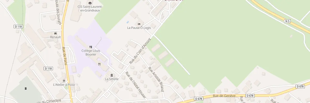 Plan du 18 Rue du Coin d’Amont à Saint-Laurent-en-Grandvaux