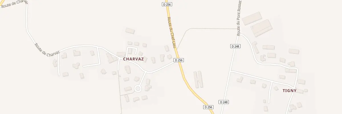 Plan du 4 Rte de Charvaz à Sales