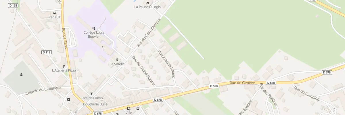 Plan de Saint Laurent à Saint-Laurent-en-Grandvaux