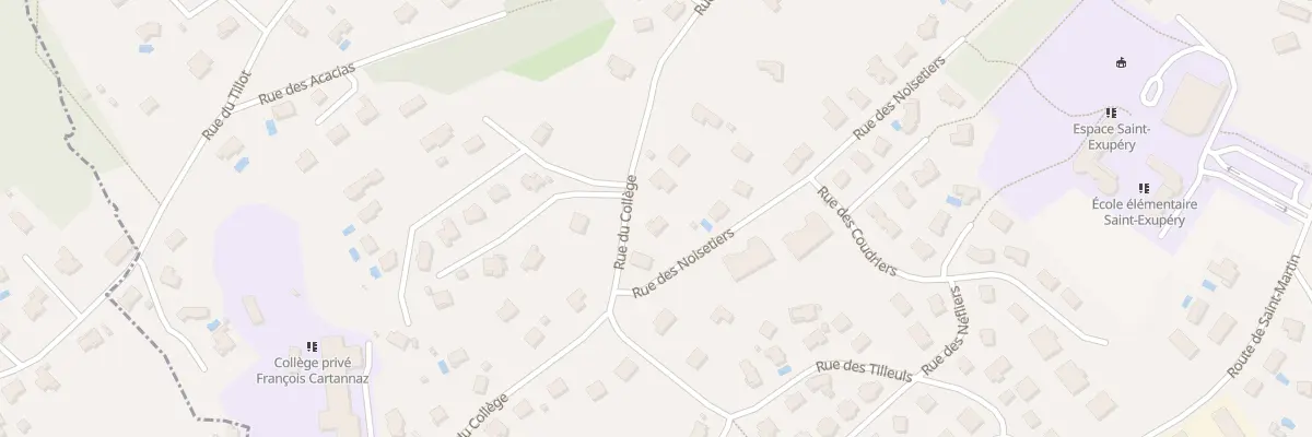 Plan du 39 Rue du College à Pirey