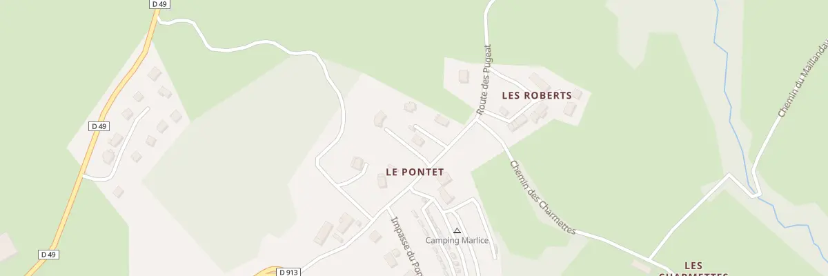 Plan du 261 Rte du Pontet à Trévignin