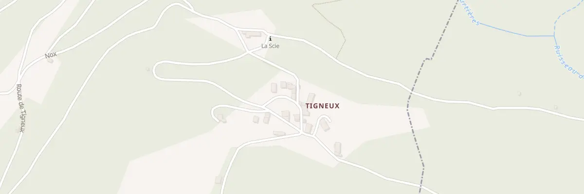 Plan du 289 Tigneux au Champ-près-Froges