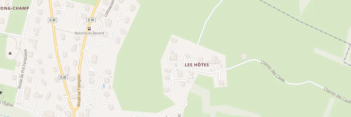 Plan du 799 Rte des Hôtes à Pugny-Chatenod