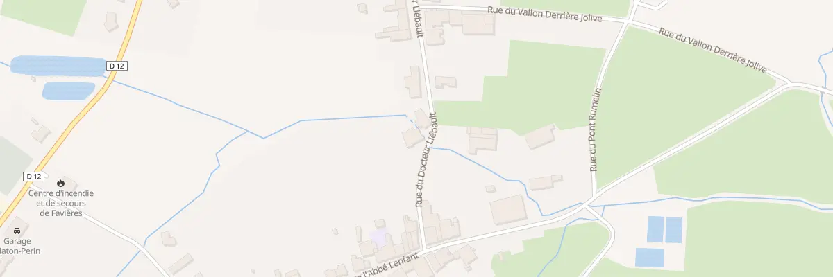 Plan du 11 Rue Docteur Liebault à Favières