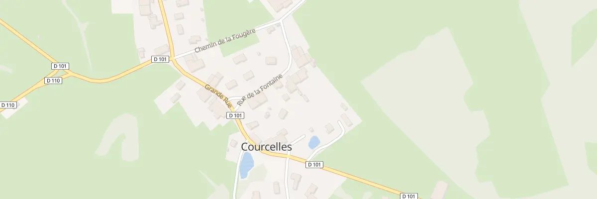 Plan du 6 Rue de la Fontaine à Courcelles