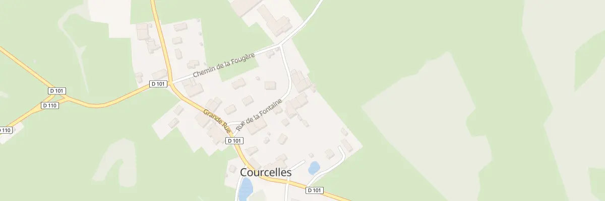 Plan du 8 Rue de la Fontaine à Courcelles