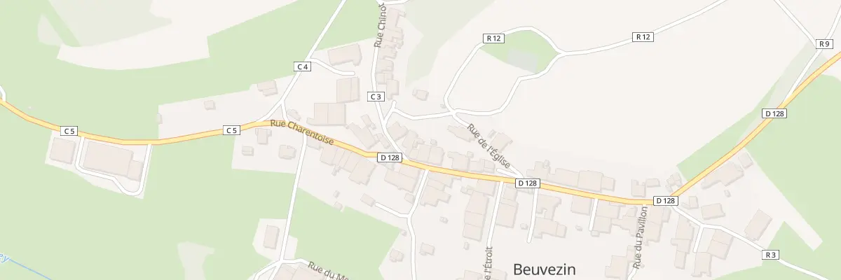 Plan du 9 Rue Charentoise à Beuvezin