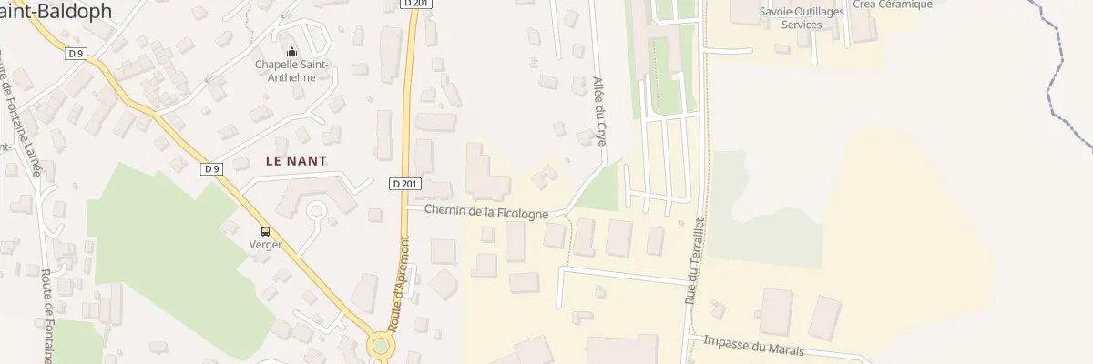 Plan du 145 Che de la Ficologne à Saint-Baldoph